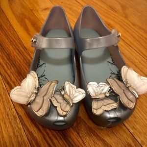 Mini Melissa Blue Butterfly Shoes